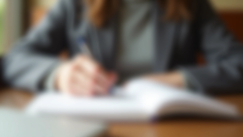 Personne écrivant les nouveaux objectifs financiers pour l'année 2027 dans un carnet